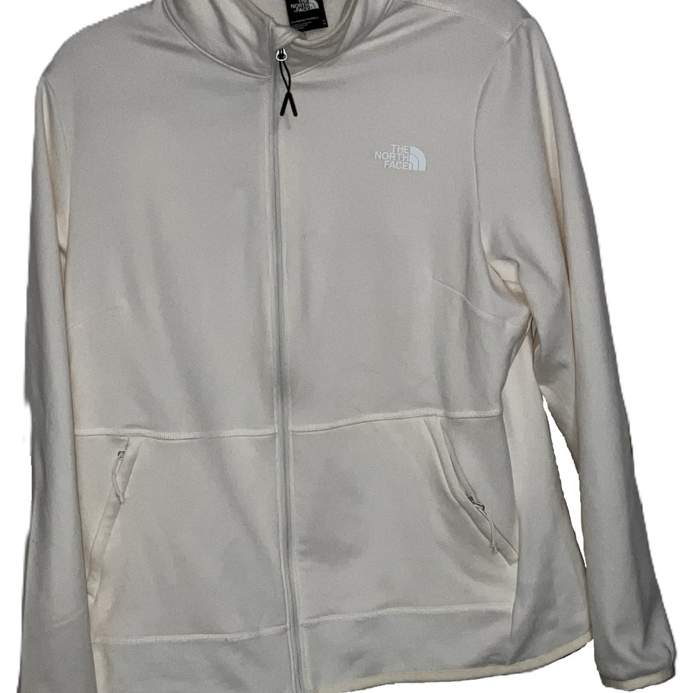The North Face Women's Cream Full-Zip jacket/light weight coat size 1X guc